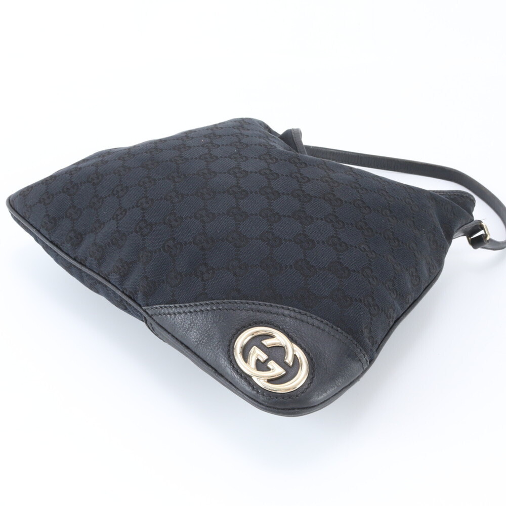 GUCCI Black Leather Shoulder Bag - Picture 5 of 9